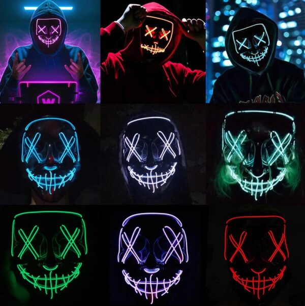 Halloween Neon Masker