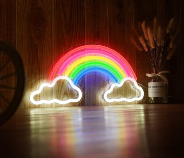 Neon verlichting - Regenboog & wolken - Multicolour sfeerlicht