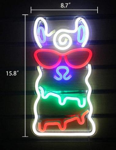 Neon verlichting – Alpaca – Multicolour sfeerlicht
