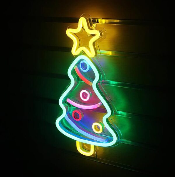 Neon verlichting – Kerstboom – Sfeerlicht