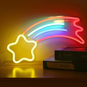 Neon verlichting – Regenboog Ster – Sfeerlicht