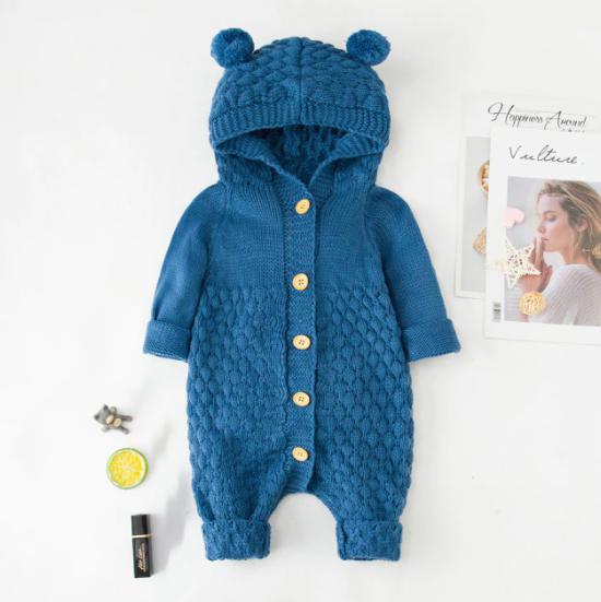 Baby Romper - Gebreide Jumpsuit - Herfst & winter warme outfits