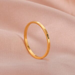 Gepersonaliseerde Ring – Stalen Ring 2mm / 3mm